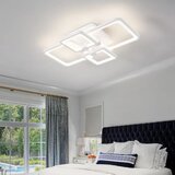 Lustra LED 144W Module 4 Alb, LED inclus, 4 surse de iluminare, Telecomanda, Dimabil, Lumina: Cald